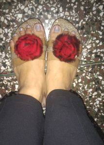 Glitter Rose Flats
