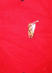 Polo Sport Girls Red Winter Knitted Dress / Frock