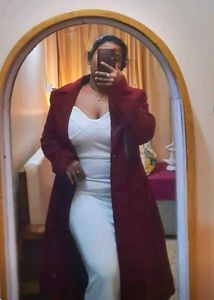 Chic Maroon Long Coat