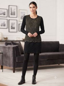 Sparkly Black &amp; Gold Top