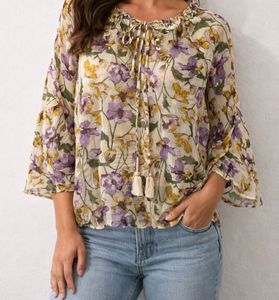 Chiffon Floral Print Top(Unused) Branded