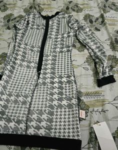 Houndstooth Print Dress