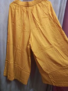 Yellow Flared Palazzos