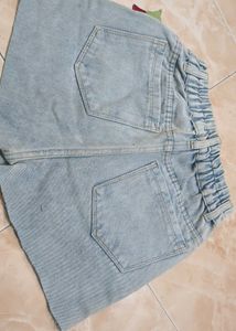 Light Wash Denim Shorts