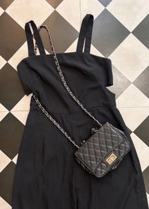 Cutout Black Dress
