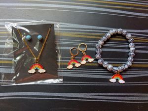 Cute Rainbow Jewelry Set
