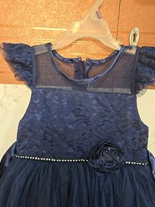 🆕 Navy Blue Frock (Birthday Dress)