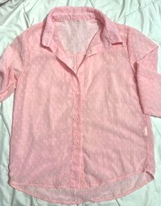 Sheer Blush Pink Shirt