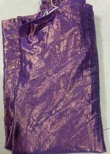 Embroidered Lavender saree with Floral