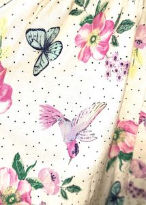 Floral Print Spaghetti Dress Medium Size