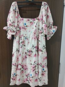 Floral Beautiful White Top