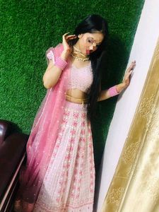 Pink Barbie Flared Hot Sexy Lengha Choli Lehenga