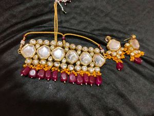 Kundan necklace set