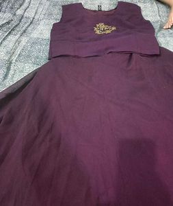 Purple Ethnic Skirt