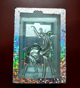 Glass Deer Figurine
