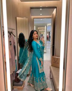 Beautiful Teal Kurta Set with Dupatta🩵💙