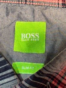 Hugo Boss Men's Premium Cotton Checked Shirt