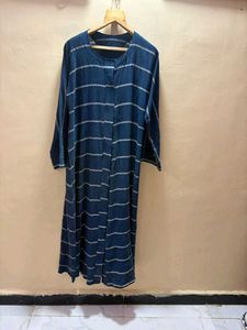 Stylish Blue Striped abaya