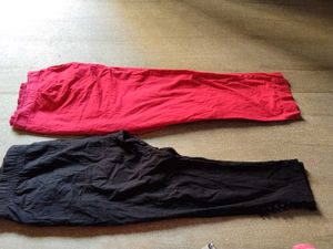 Vibrant Red and black Pants