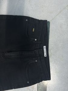 Flared Black Denim Jeans