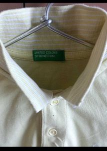United Colors of Benetton Yellow Polo Shirt