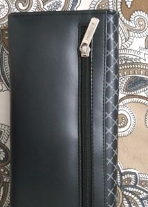 Stylish Black Geometric Wallet