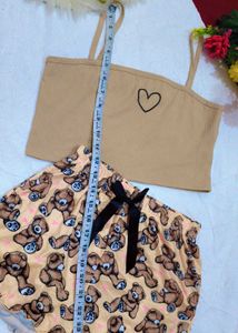 Cute Teddy Bear Pajama Set