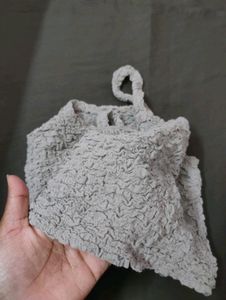 Grey Crop Top