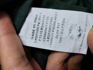 Louis Philippe  Premium Casual Print Shirt (Olive)