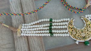 Elegant Pearl Choker Necklace Set