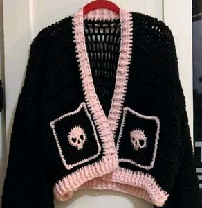 Crochet Skull Cardigan