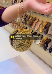 Sparkling Round Evening Clutch