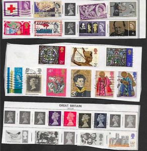 62 rare Great Britain used Stamps