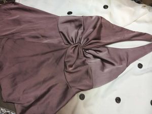 Elegant Knotted Satin Dress