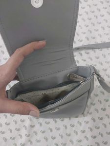 Gray Crossbody Bag
