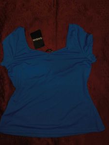 Blue V-Neck T-Shirt