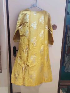 Yellow Silk Kurta