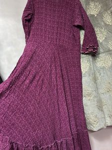 Purple floor length Maxi Dress