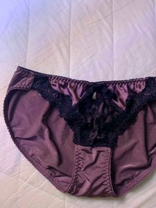 Elegant Purple Lace Briefs