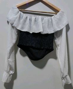 Off Shoulder Ruffle Blouse