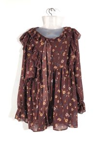 Brown Printed Dress(Women’s)