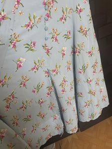 Light Blue Floral Print Dress