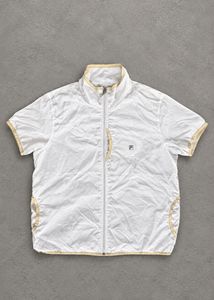 Fila White Zip-Up Lightweight Jacket