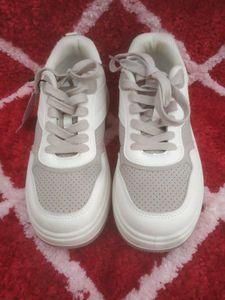 Women Perforated Platform Sneakers