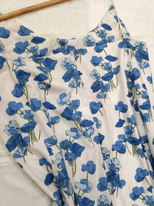 Floral White Midi Slip Dress