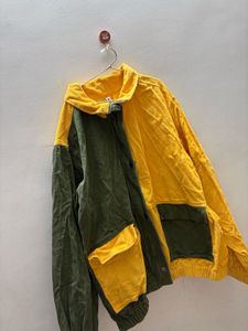 Color Block Corduroy Jacket