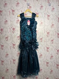Stunning Teal Flower Girl Dress