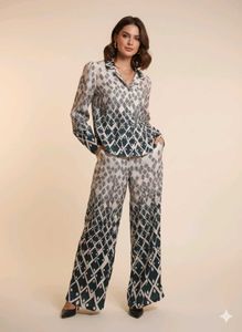 BRANDED- Printed Co-ord Set Elegant Office, party