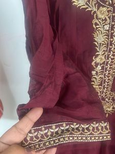 Elegant Embroidered Kurta with dupatta