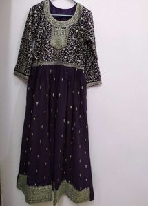 Party Wear Gown with Dupatta  (XS)